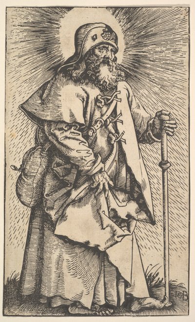 St. Jakob den større fra Kristus og apostlene, 1519. af Hans Baldung
