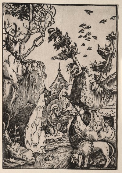 Sankt Jerome i ørkenen. af Hans Baldung