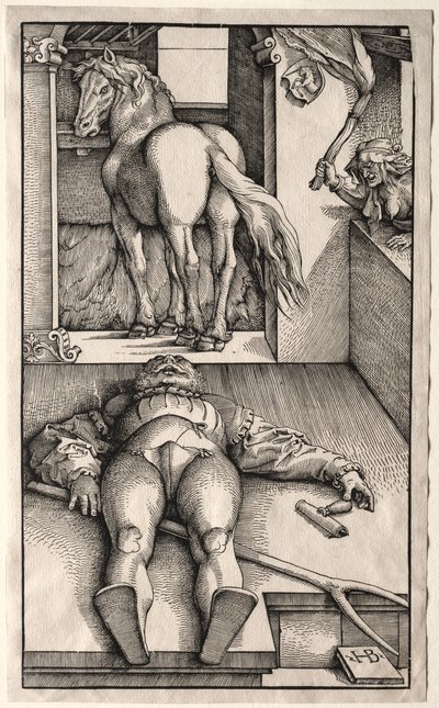 Den forheksede brudgom, 1544-45. af Hans Baldung