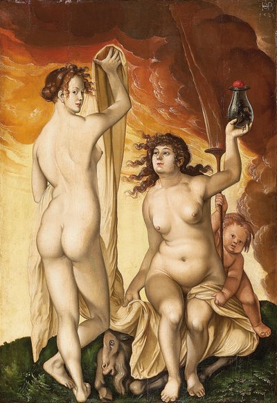 To hekse af Hans Baldung