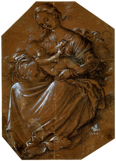 Jomfru og barn, c1500-1545 af Hans Baldung