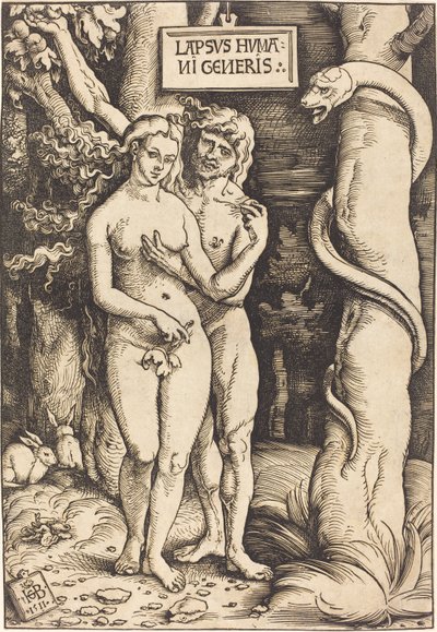 Adam og Eva, 1511 af Hans Baldung Grien