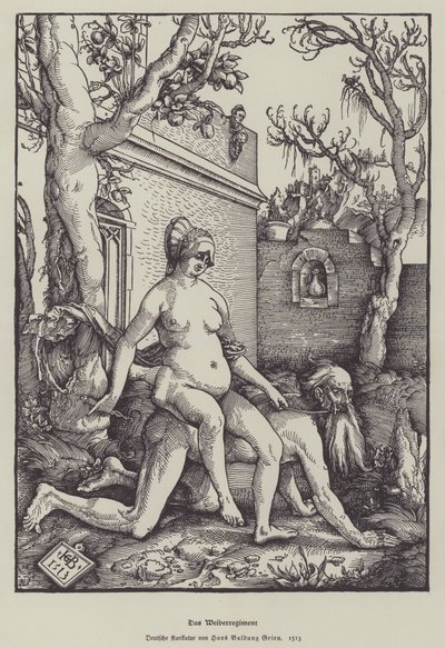 Aristoteles og Phyllis, 1513 af Hans Baldung Grien