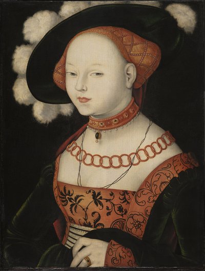 Tysk: Bildnis einer Dame Portræt af en dame af Hans Baldung Grien