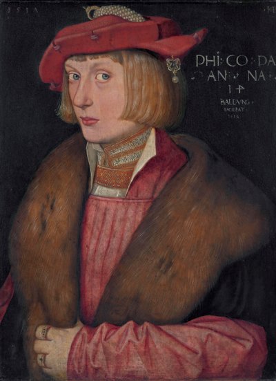 Tysk: Pfalzgraf Philip den Kriger Grev Philip Bellicosus af Hans Baldung Grien