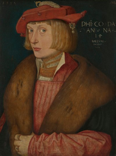 Tysk: Pfalzgraf Philip den Kriger Grev Philip Bellicosus af Hans Baldung Grien