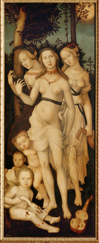 Harmony, or the Three Graces (maleri på træ) af Hans Baldung Grien