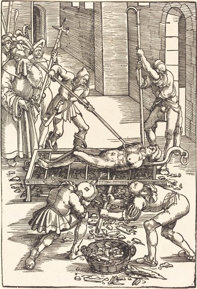 Saint Lawrences martyrium af Hans Baldung Grien