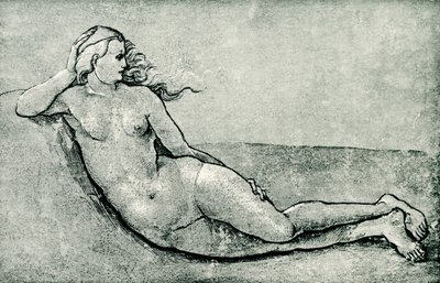 Liggende nymfe af Hans Baldung Grien