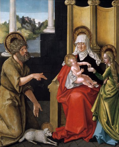 Sankt Anne med Kristusbarnet, Jomfruen og Sankt Johannes Døberen, c1511 af Hans Baldung Grien