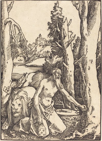 Saint Jerome i ørkenen af Hans Baldung Grien