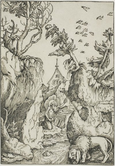 Sankt Hieronymus i ørkenen af Hans Baldung Grien