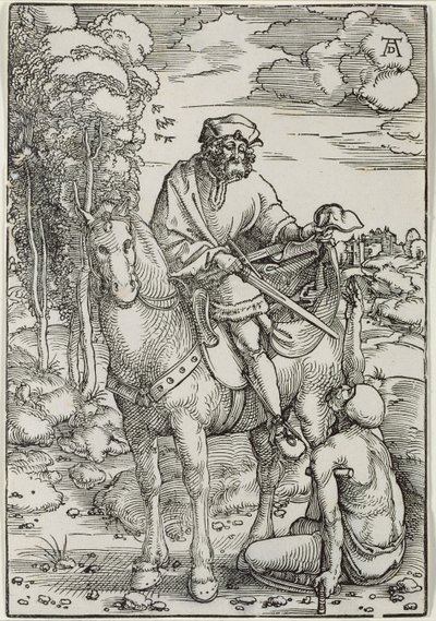 St. Martin deler sin kappe af Hans Baldung Grien