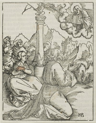 Du skal ikke have andre guder end mig, fra de ti bud af Hans Baldung Grien