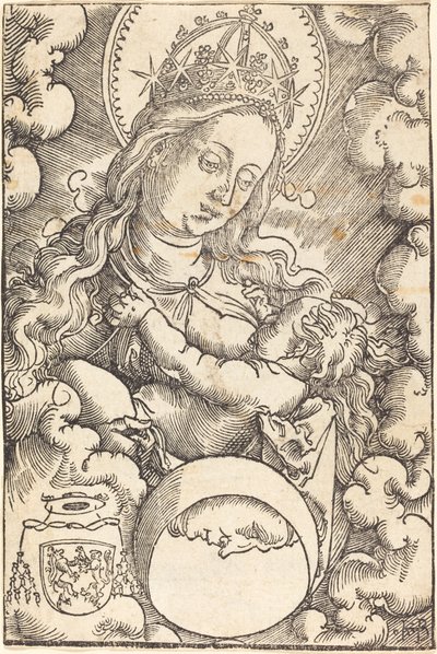 Jomfru og barn i skyerne af Hans Baldung Grien