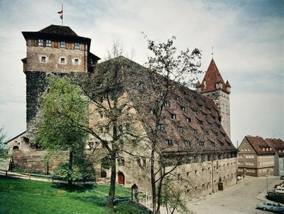Udsigt over Mauthalle, oprindeligt bygget som kornlager i ca. 1500 af Hans Beheim