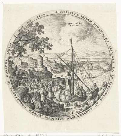 Kristus prædiker på bredden af ​​søen Weeds Among the Wheat (serietitel) af Hans Bol
