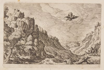 Planche 13, fra Landskaber med scener fra Det Gamle og Det Nye Testamente og Ovids Metamorfoser af Hans Bol