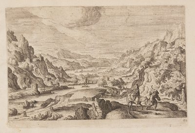 Planche 20, fra Landskaber med scener fra Det Gamle og Det Nye Testamente og Ovids Metamorfoser af Hans Bol
