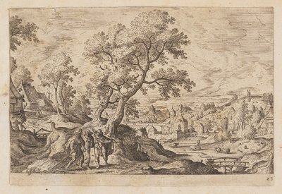 Planche 23, fra Landskaber med scener fra Det Gamle og Det Nye Testamente og Ovids Metamorfoser af Hans Bol