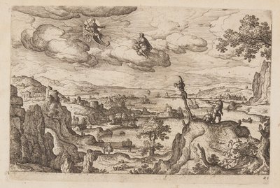 Planche 25, fra Landskaber med scener fra Det Gamle og Det Nye Testamente og Ovids Metamorfoser af Hans Bol
