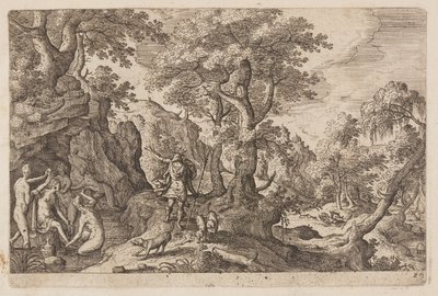 Planche 29, fra Landskaber med scener fra Det Gamle og Det Nye Testamente og Ovids Metamorfoser af Hans Bol