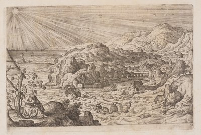 Planche 30, fra Landskaber med scener fra Det Gamle og Det Nye Testamente og Ovids Metamorfoser af Hans Bol