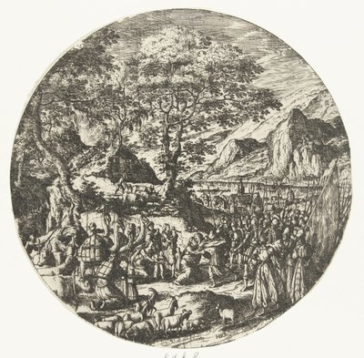 Forsoning mellem Esau og Jakob af Hans Bol