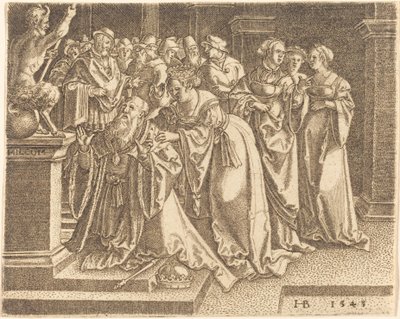 Salomon tilbeder idoler af Hans Brosamer