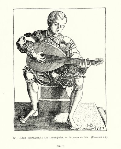 Lutespilleren (gravering) af Hans Brosamer