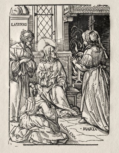 Kristus i Lazarus hus af Hans Burgkmair
