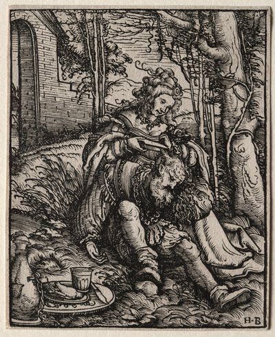 Samson og Delila, 1519. af Hans Burgkmair