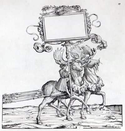 Scene fra Maximilians triumftog, ca.1516-18 (træsnit) af Hans Burgkmair