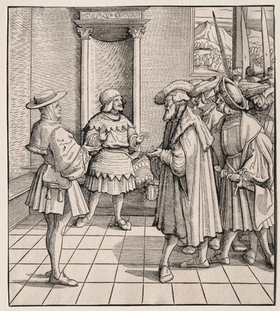 Den ene lille mands dårlige råd til en anden, 1512-1516. af Hans Burgkmair