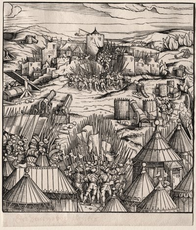 Stormningen af Nantes, 1512-1515. af Hans Burgkmair