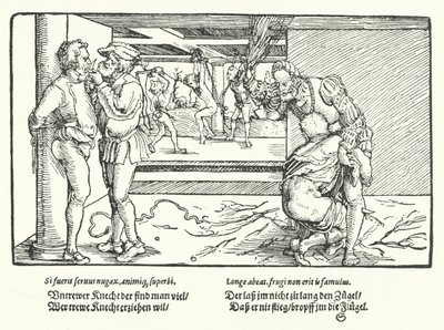 Tjenernes straf af Hans Burgkmair