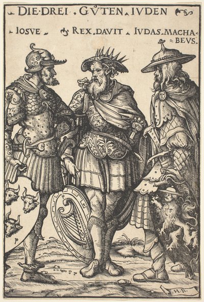 Joshua, David og Judas Makkabæus af Hans Burgkmair I