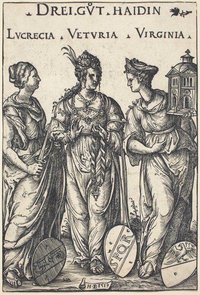 Lucretia, Veturia og Virginia af Hans Burgkmair I