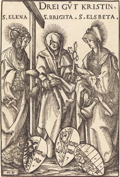 Saint Helena, Saint Brigitte og Saint Elizabeth af Hans Burgkmair I