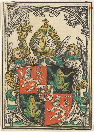 Våbenskjoldet af Wigeleus von Fröschel, biskop af Passau af Hans Burgkmair I