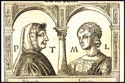 Petrarch og Laura, ca 1545. af Hans Burgkmair the Elder