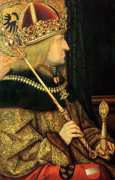 Portræt af Frederik III 1415-1493, hellig romersk kejser, slutningen af det 15. århundrede af Hans Burgkmair the Elder