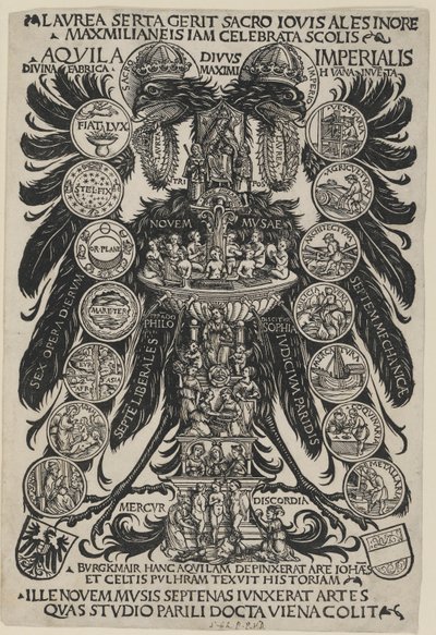 Den allegoriske kejserlige ørn af Hans Burgkmair the Elder