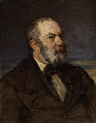 Portræt af maleren Johann Wilhelm Schirmer af Hans Canon