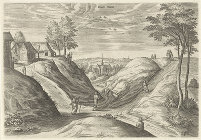 Udsigt over Frost Over front (titel på objekt) Seværdigheder fra Bruxelles-området (serietitel) af Hans Collaert (I)