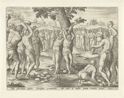 Stening af de ældre Historien om Susanna (serietitel) af Hans Collaert (I)