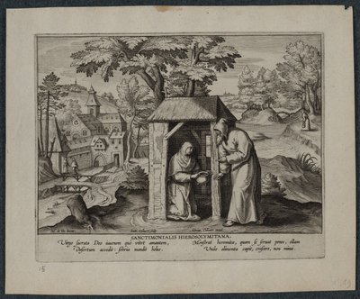 Hellige Jerome. af Hans Collaert
