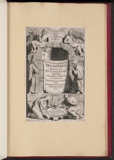 Titelside for Heribert Rosweyde, 