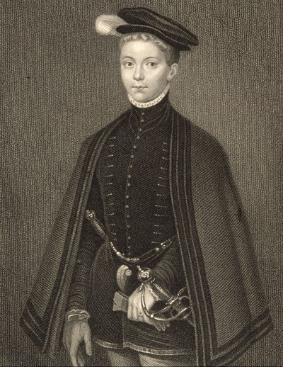 Portræt af Henry Stewart (1545-67), Lord Darnley, fra "Lodge