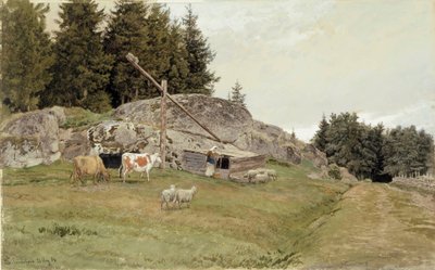 Landskab fra Sandefjord af Hans Gude